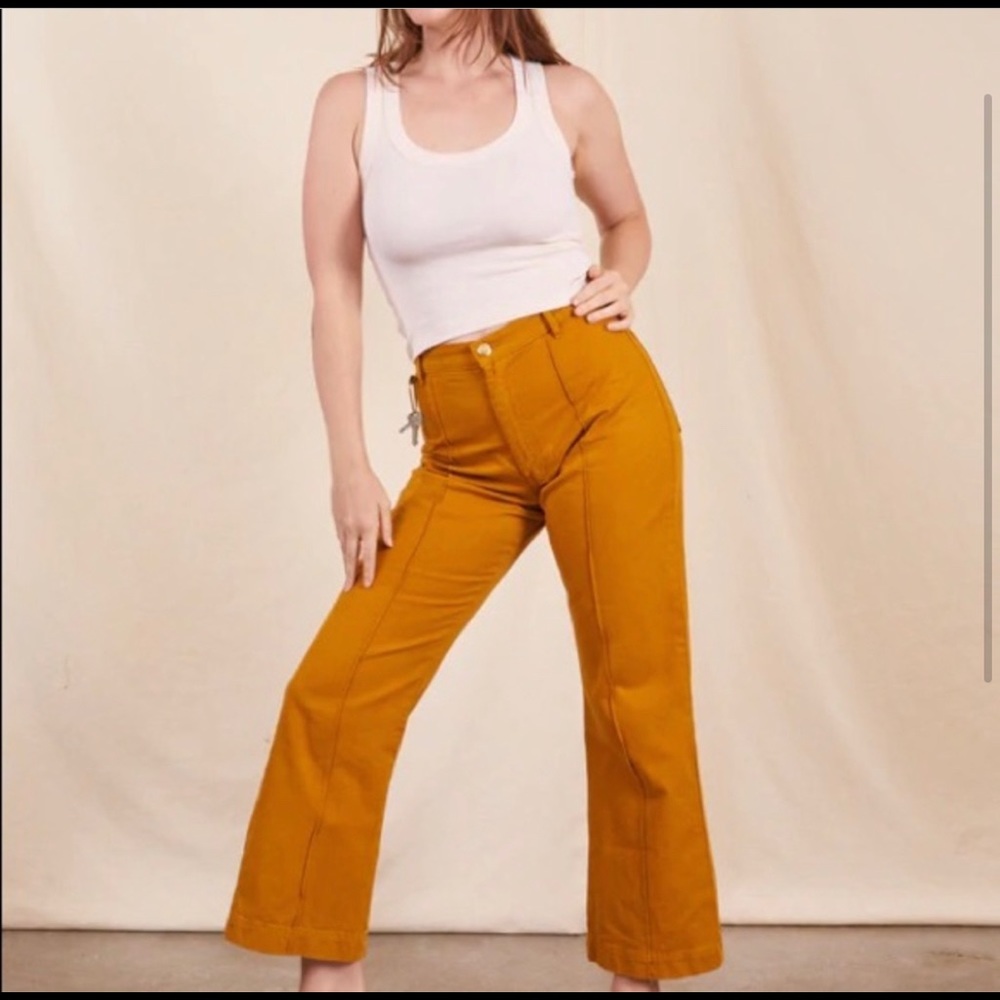 Big Bud Press Western Pants in Spicy Mustard